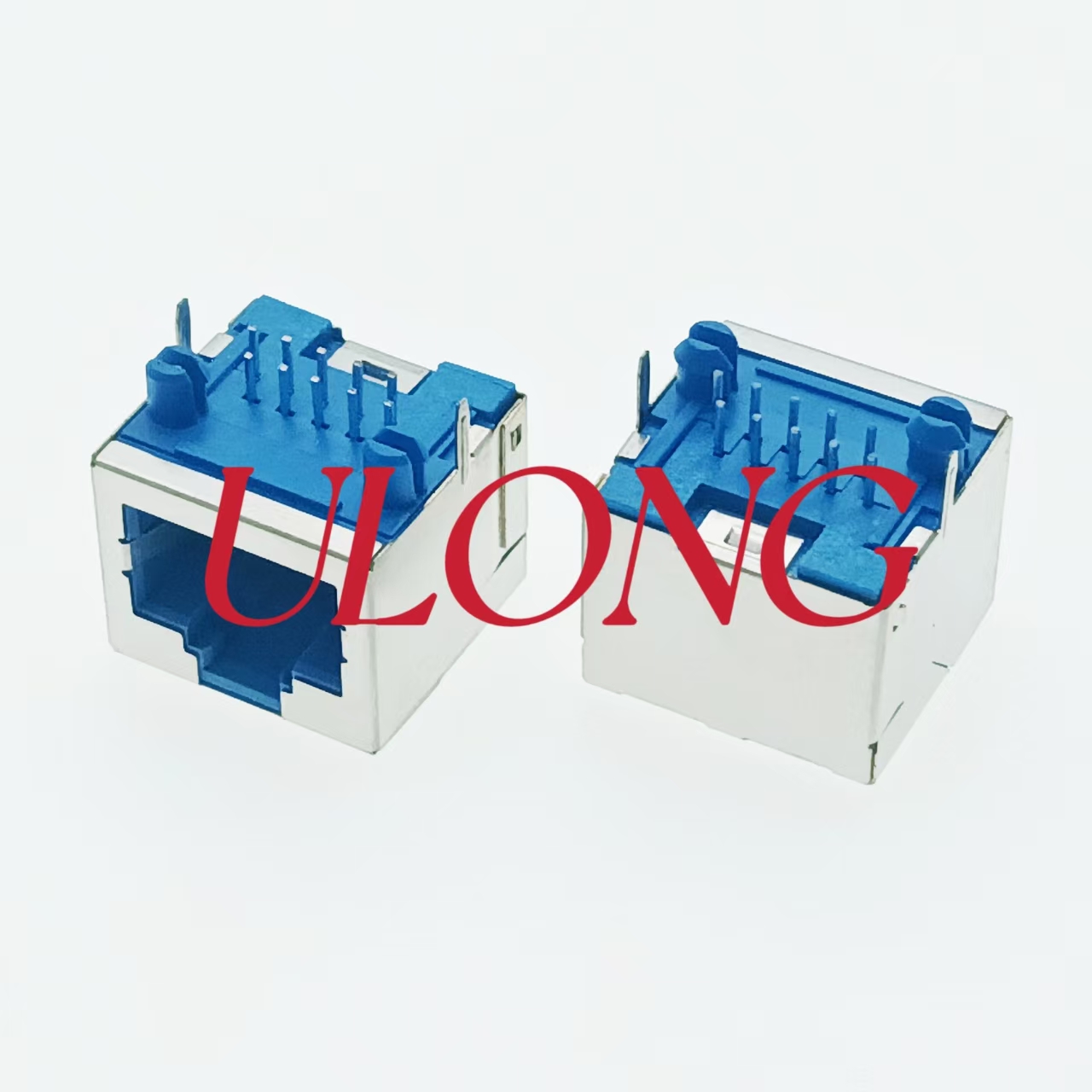 RJ48-10P10C 全包无灯屏蔽网络插座工业类网口朝上