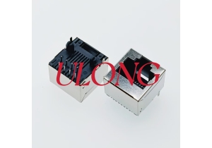 RJ45-8P8C全包直插矮体12.8MM高8P8C