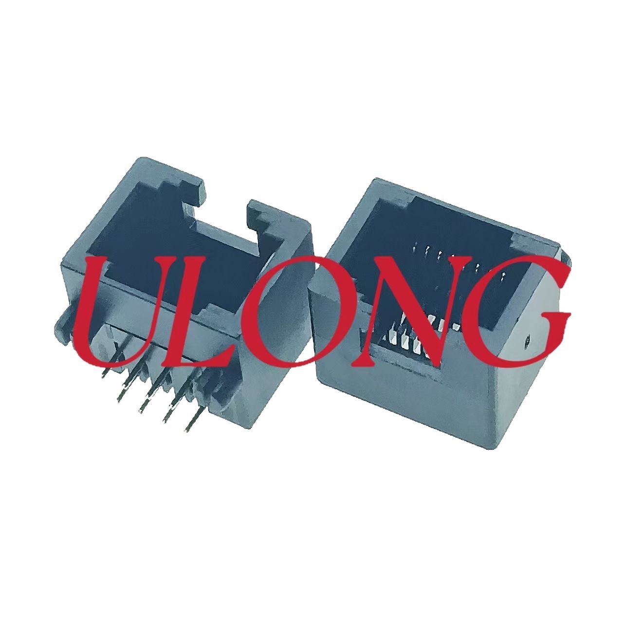 MINI RJ45连接器网口插座单口黄色迷你超薄