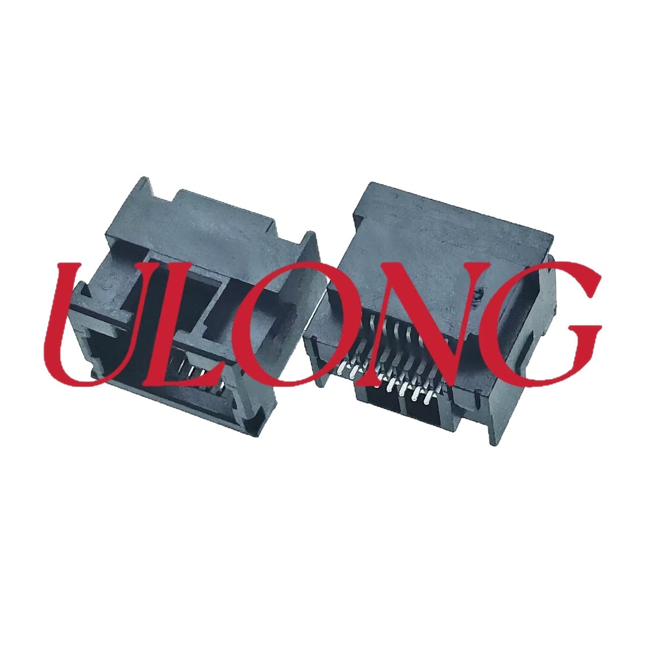 破板式RJ45连接器板下2.8MM贴片型8P8C 全塑