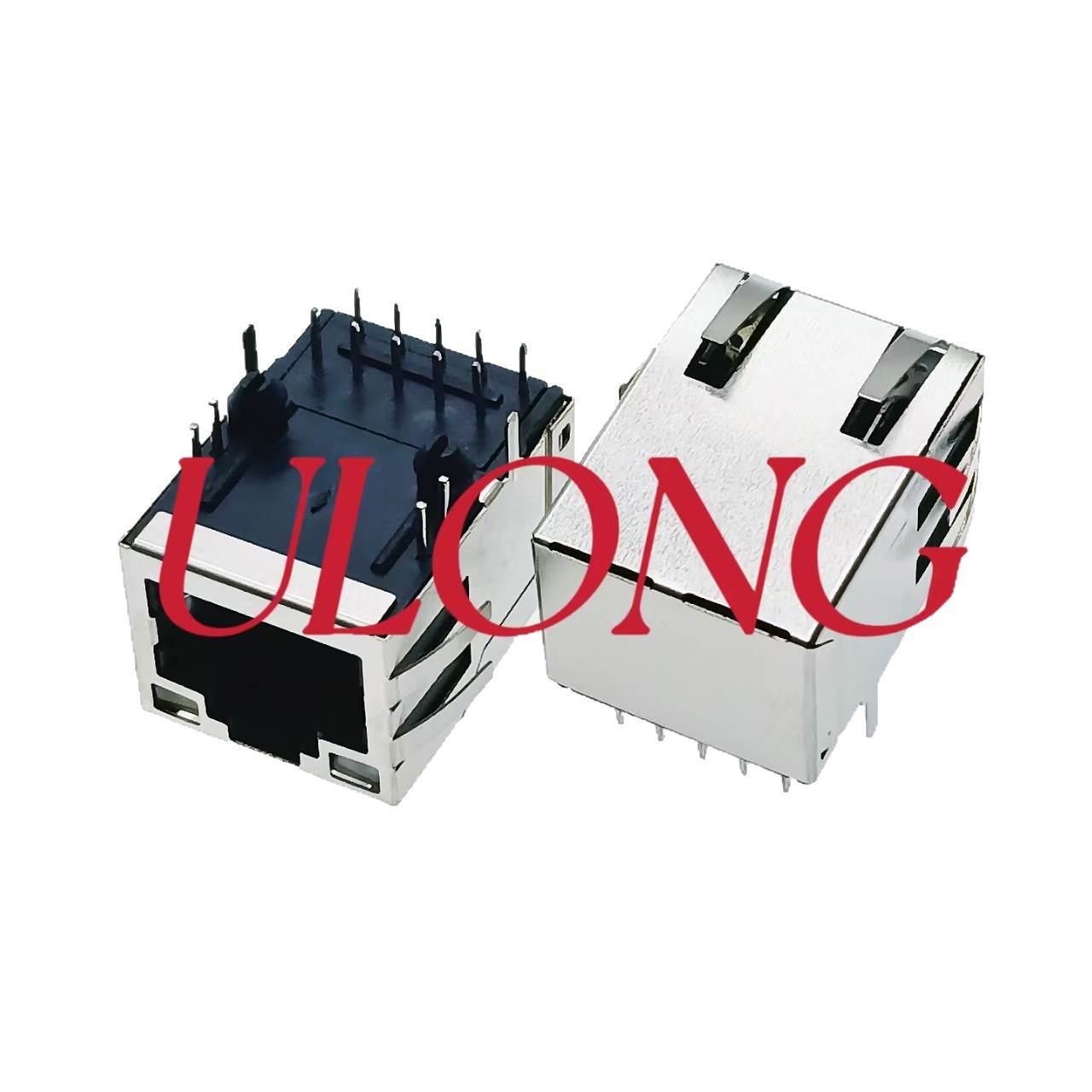 厂家直销带滤波器RJ45千兆带灯带弹替代HALO HFJ11-1G01E-L12RL