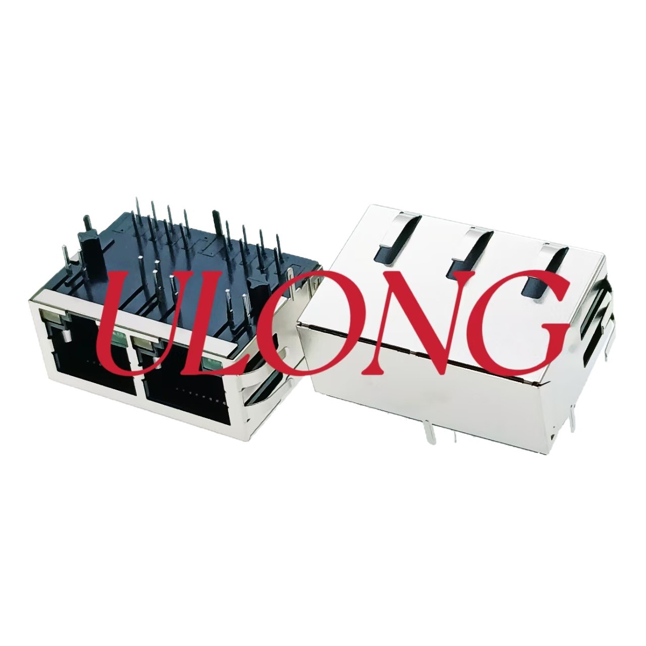带滤波器RJ45百兆带灯带弹1X2替代HARUN HR911205C